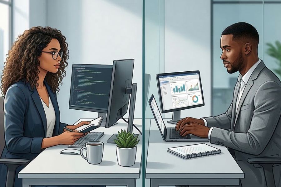 brecha entre perfiles tecnicos y de negocio