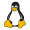 Logo de Linux, el sistema operativo estándar para la administración de servidores y entornos de Big Data.