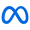 Logo de Meta, plataforma para la gestión de campañas publicitarias segmentadas en Facebook e Instagram Ads.