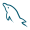 Logo de MySQL, sistema de gestión de bases de datos relacionales para el almacenamiento estructurado de información.