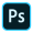 Logo de Adobe Photoshop, software estándar para la edición de imagen y diseño de creatividades publicitarias.