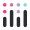 Logo de Plotly, biblioteca de Python para la creación de gráficos e visualizaciones interactivas de datos.