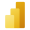 Logo de Microsoft Power BI, herramienta de analítica empresarial y visualización de datos.