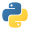 Logo de Python, el lenguaje de programación principal para Data Science, Machine Learning y automatización.