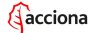 Logo de Acciona, referente en el sector con presencia en el equipo docente de la UCM.